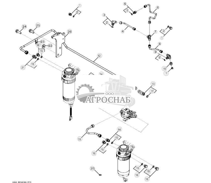 63BA Топливопроводы низкого давления 